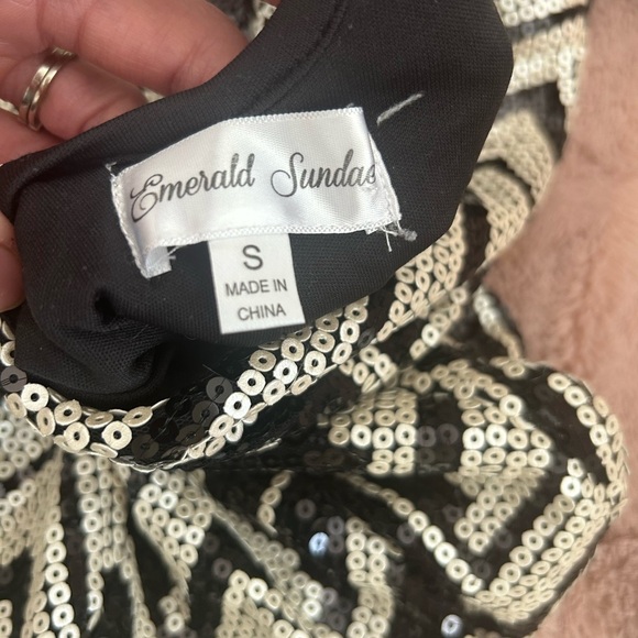 Emerald sundae Mod sequin women’s dress size small - Picture 6 of 8